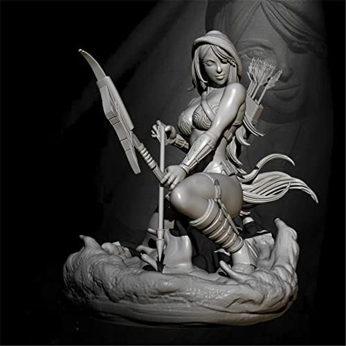 Goodmoel 1/24 Fantasy Elf Nő Lövő Harcos Gyanta Katona Modell-Készlet/Összeszerelt, valamint Festetlen Miniatűr-Készlet/Tj-8721