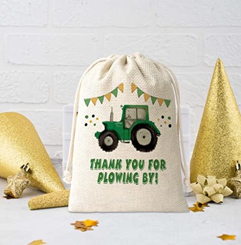 Zöld Traktor Fél Zsák, Farm Téma Party kellék Táskák, Party Kellékek, Édesség Finomságok Kezelni az ajándékok Gyerekeknek,