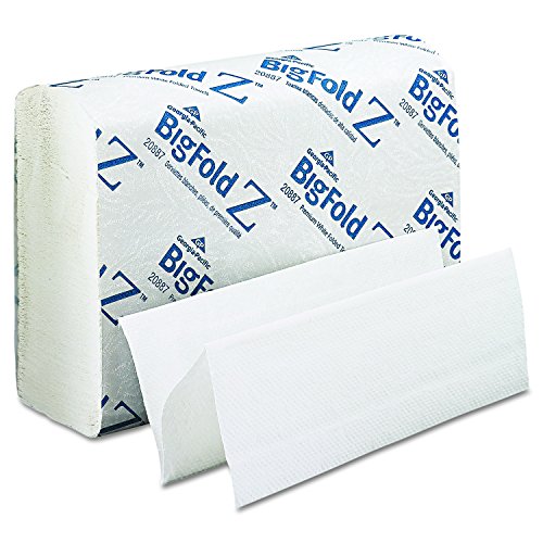 Georgia Csendes-óceáni Profi 20887 BigFold papírtörlő, 10 1/5 x 10 4/5, Fehér, 220 per Pack (Az 10-es Csomag)