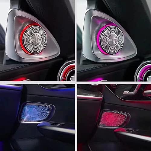 2db Meghatározott Autó 4D Forgó Magassugárzó Hangszóró szinkron az Eredeti autó 64 Színek Környezeti LED Fény Benz C-Osztály W206 2022 fel