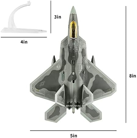 HANGHANG 1/100 Skála F-22 Raptor Támadás Gép Fröccsöntött Repülőgép Modell Katonai Gép Emlékére Gyűjtemény vagy Ajándék(Kerekek Iinstalled)