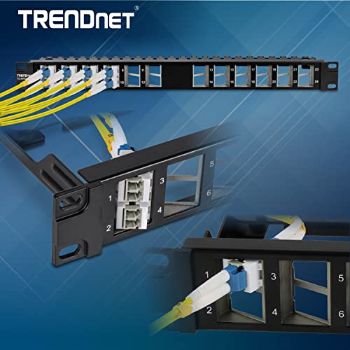 TRENDnet LC Duplex Optikai Keystone Csatoló Bubi– 5-Pack, TC-K05LC, Single-Mode & Multi-Mode Fiber Kompatibilis, Használata TC-KP24SA
