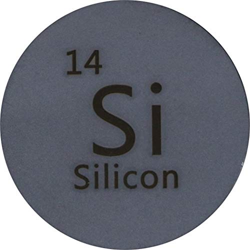 Szilícium (Si) 24.26 mm Metalloidcsoport Lemez 99.999% - os Tisztaságú Gyűjtési vagy Kísérletek