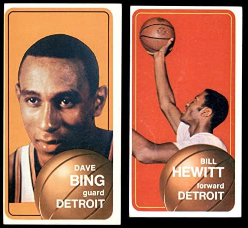 1970-71 Topps Detroit Pistons Csapat készen áll a Detroit Pistons (Set) VG Pistons
