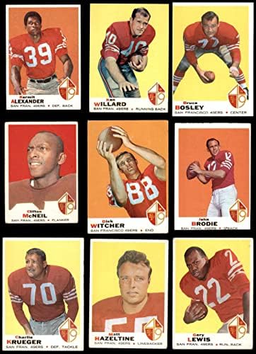 1969 Topps San Francisco 49ers Csapata Meghatározott San Francisco 49ers (Set) GD+ 49 -