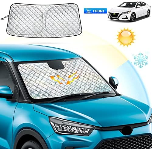 Canvcle Szélvédő Nap Árnyékban Nissan Sentra 2020-2023 Napellenző UV Sugarak, a Napfény, Hő Védelem Tartsa a Jármű megfelel-Tároló Tasak Sűrűsödik
