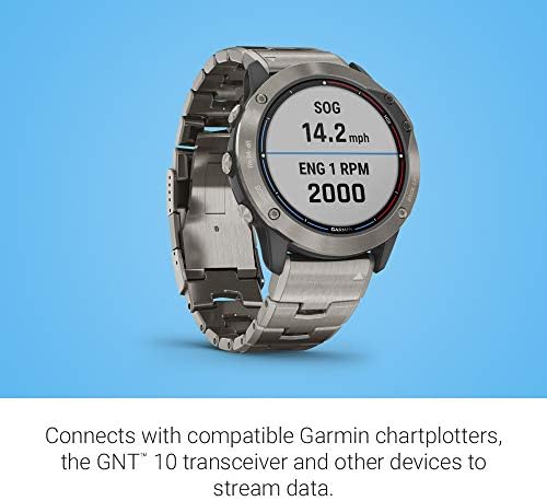 Garmin quatix 6X Multisport Tengeri Smartwatch, Átfogó Hajó Kapcsolatok (010-02157-30)