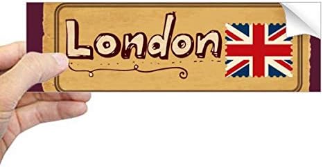 DIYthinker Union Jack London UK Bélyeg-Britannia Téglalap Matricát Notebook Ablak Matrica
