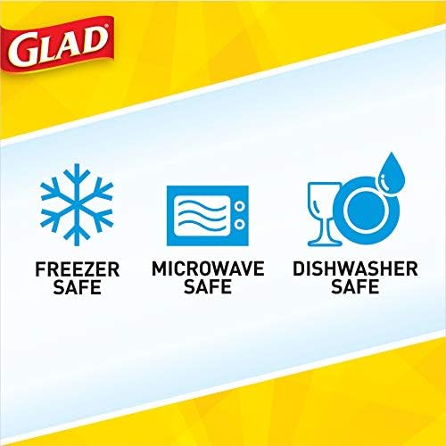 GladWare Design Sorozat Élelmiszer-Tároló Tartályok 9 Oz, 5 Ct | Kis Snack Konténerek Snack & Kis Étkezés, Élelmiszer Tároló Örülök | Örülünk,
