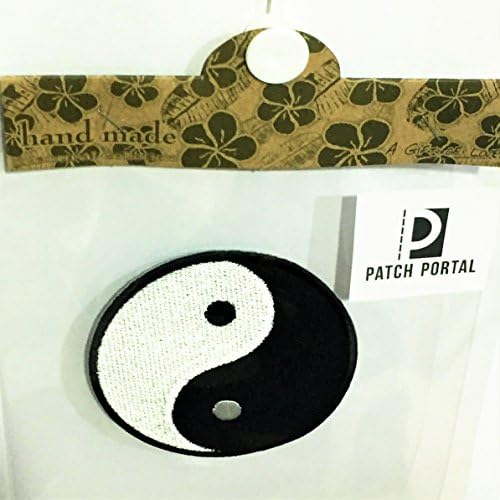 Javítás Portál Yin Yang Logó Tao Dao Kínai Taoizmus Szimbólum, 3 Inch DIY Hímzés
