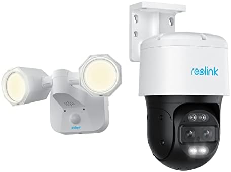 REOLINK PoE Floodlight Kamera Rendszer, 4K Kültéri IP Kamera Auto-Nagyított Kettős Lencse Követés, 355°, Pan & 90° - ban Dönthető, Színes
