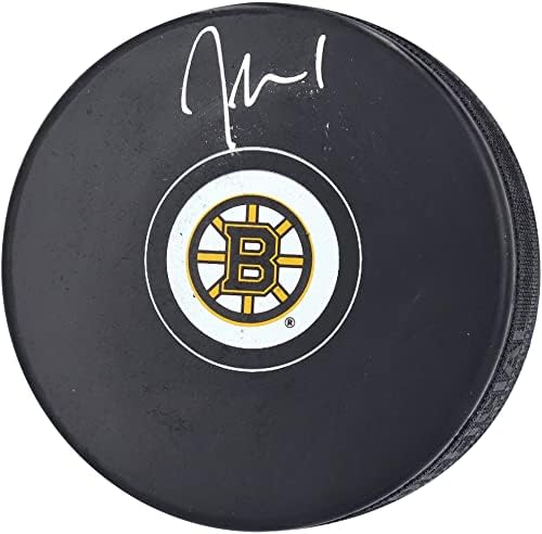 Jeremy Swayman Boston Bruins Dedikált Jégkorong - Dedikált NHL Korong