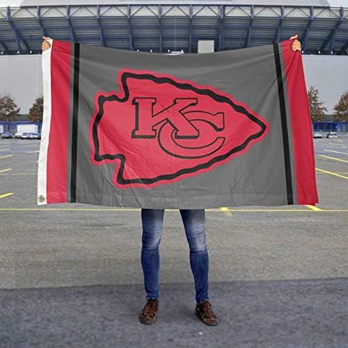 Kansas City Chiefs Áramszünet Oldalvonal Zászló Kültéri Beltéri 3x5 Méteres Banner