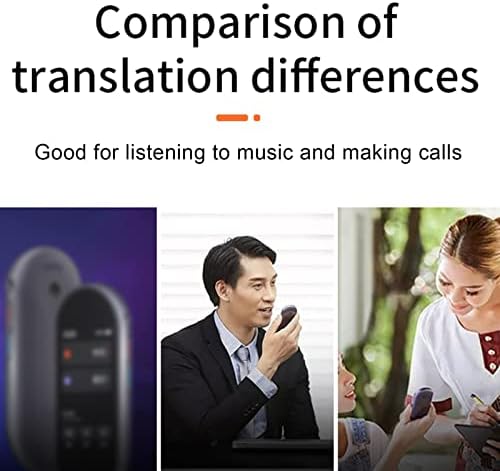Zunate Y113 Fülhallgató, Fordító, Támogatja a 84 Nyelven 5 Fordítási Mód, Azonnali Hang Fordító, Bluetooth, Üzleti Utazás(Fehér)