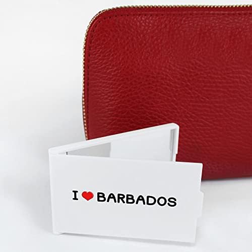 Azeeda 'Szeretem Barbados' Compact/Utazás/Pocket Smink Tükör (CM00032829)
