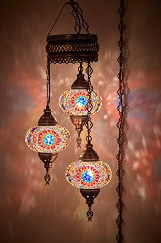 CopperBull (Válassza a 12 Minták) török Marokkói Mozaik Üveg Csillár Világítás Lóg Mennyezeti Lámpa