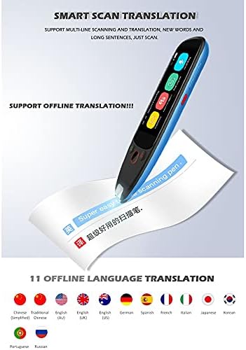 LUKEO Valós idejű Nyelv Translator112 Nyelvek Offline Office Iskola Utazási Szkenner Fordítás Toll Szótár Digitális Korán