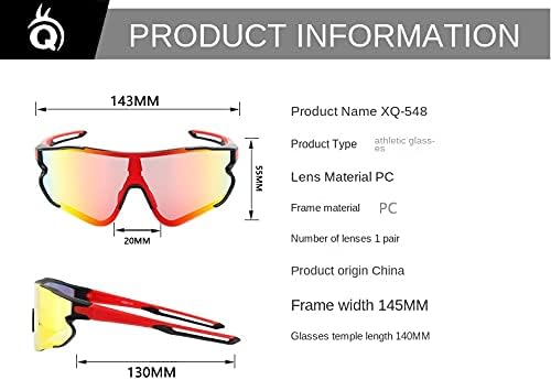 TEXMED USA Kerékpáros Sport Napszemüveg Polarizált Sport Napszemüveg, 3 Lencse