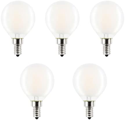Greeogin E12 Szabályozható LED Matt Izzók Meleg Fehér 2700K,4W G16.5/G50 Mini Gömb LED Izzószálas Villanykörte Mellett a Lámpa Mennyezeti