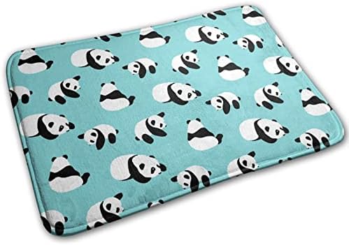 Aranyos Rajzfilm Panda Flanel Csúszásmentes Szőnyeg 24×16in Multifunkcionális Gyors Száraz Szőnyeg Fürdőszoba Szőnyeg