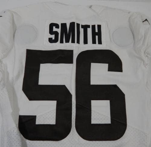 2020 Cleveland Browns Malcolm Smith 56 Játék Használt Fehér Gyakorlat Jersey 40+2 093 - előjel nélküli NFL Játék Használt Mezek