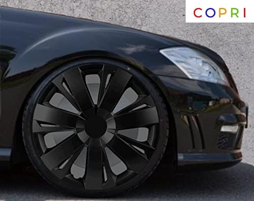 Copri Készlet 4 Kerék Fedél 16 Colos Dísztárcsa Fekete Snap-On Illik Nissan