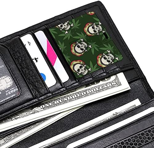 Koponya Fű Hitel, Bank Kártya, az USB Flash Meghajtók Hordozható Memory Stick Kulcsot Tároló Meghajtó 32G