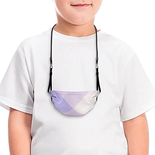 Ztpic Unisex Gyermek Puha Stretch Újrafelhasználható 10db Ruhával Maszk Gyerekeknek Maszk kötéllel