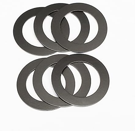 99pcs 2.8 mm-es külső átmérőjű alátét tömítés fekete grafit nylon műanyag alátét gyűrű kör ultra-vékony, sima pad 0.15-0,3 mm vastag