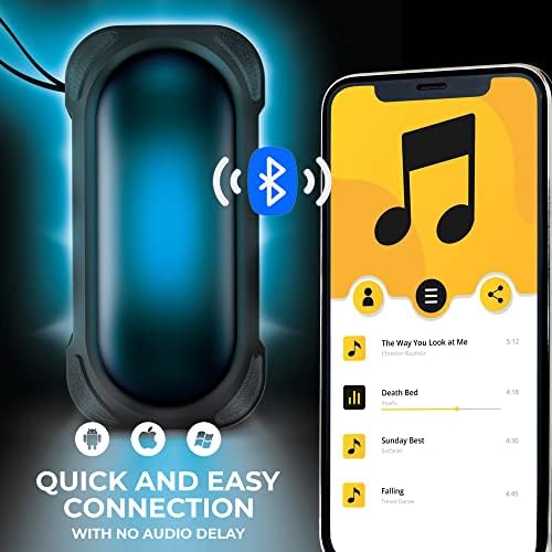 Coby Igaz Vezeték nélküli Bluetooth Hangszóró - fényjáték, a Zene Irányítja - USB, AUX, & TF Kártya Ports | iPhone & Android |Tökéletes Kültéri,