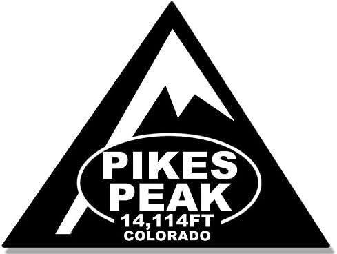 AV Háromszög Kültéri Matrica, Pikes Peak Matrica, 14,114 FT Colorado Park Vinyls az Autó, Laptop, Hátsó Ablakok, valamint a Reteszeket (3