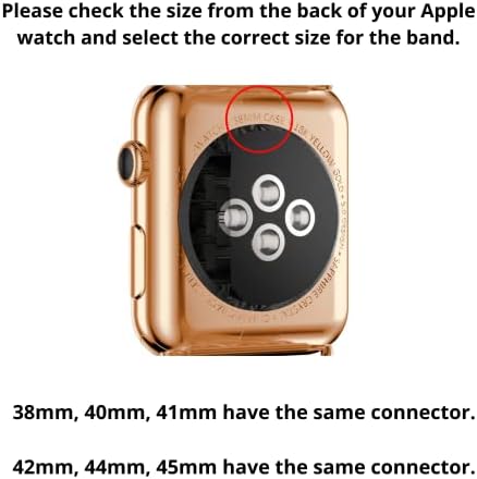 Urpick Apple Nézni Zenekar - Elegáns iWatch Zenekar Apple Nézni SE Sorozat 6 Sorozat 5 4 3 2 1 Méret 38mm 40mm 42mm 44mm, Tartós,