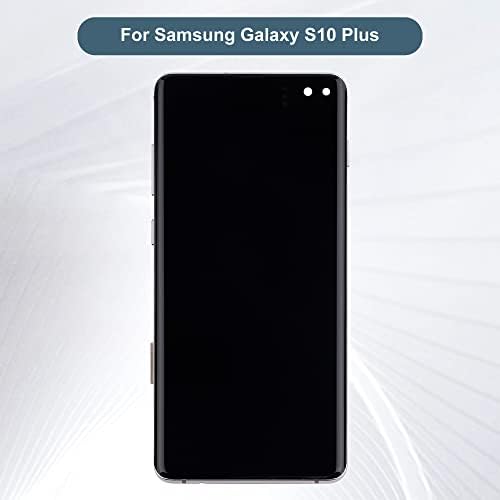 E-yiiviil Super Amoled Kijelző Kompatibilis a Samsung Galaxy S10 Plusz S10+ SM-G975U SM-G975W 6.4 LCD Érintőképernyős Kijelző