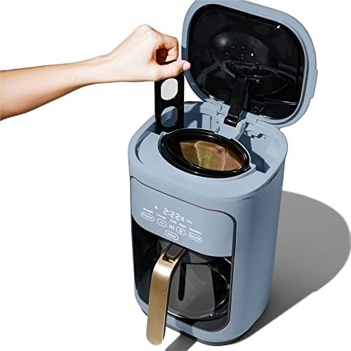 CYLEXO 14 Csésze-Programozható Kávé Gép,1200 Wattos Rendszer Sört Extra Forró Kávét,Fehér Hab által Drew Barrymore,Kék Búzavirág (Méret