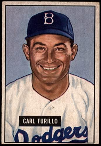 1951 Bowman 81 Carl Furillo Brooklyn Dodgers (Baseball Kártya) VG/EX Dodgers
