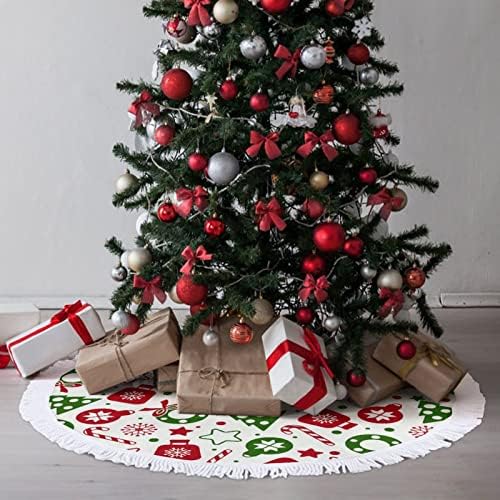 Chirstmas Fa Szoknya Karácsony karácsonyfa Szőnyeg Tassel karácsonyi Parti lakberendezési 30x 30