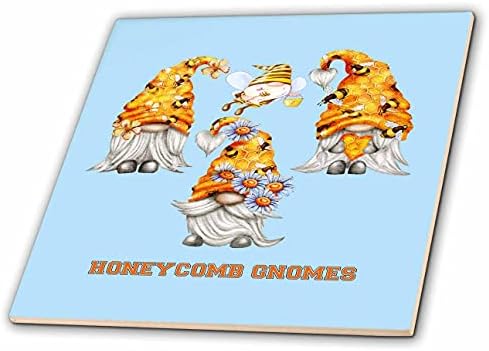 3dRose Honeycomb Kalap Gnómok Méhek Repülő Gnome, 3dramm - Csempe (ct_349549_1)