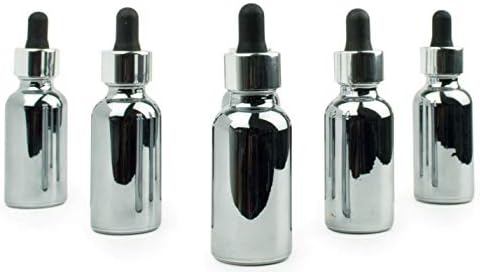 Grand Parfums Luxus 30ml Gunmetal Ezüst Pohár, Cseppentő Üveg, Fényes Alumínium Cseppentő Esszenciális Olajok, Gyógyszerek, Szérum, Private