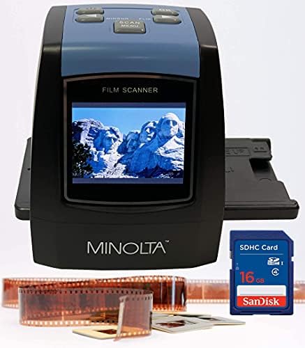 MINOLTA Film & Dia Szkenner, Átalakítani Szín & B&W 35 mm, 126, 110 Negatív & Diák, a Super 8 Film, hogy 22MP JPEG Digitális Fényképek,