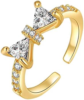 WYBAXZ Lánya Magas, illetve Alacsony Gyűrű Állítható Gyűrű Gyémánt Női Divat Ékszerek Legnépszerűbb Tartozékok Gyűrűk, Fiúk,