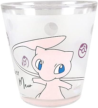 Tee Gyári PM-5526414MW Pokemon Frost Üveg, Mew, φ3.4 x H3.5 hüvelyk (8.6 x 8.8 cm)