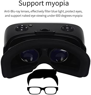V3H VR Egy Szemüveg S900 VR Virtuális Valóság VR Szemüveggel 5.5 2K Kijelző négymagos 16G ROM 3G Ram IMAX 3D Szemüveg WiFi