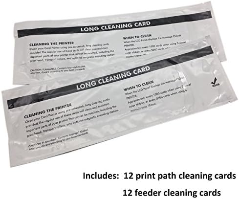 Cleanmo Tisztítás Javító Készletek CM-105999-701 a ZXP 7 Kártya Nyomtató, 12-es Csomag Nyomtatás Út Tisztítása Kártyák 12 Adagoló