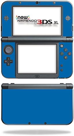 MightySkins Bőr Kompatibilis a Nintendo Új 3DS XL (2015) - Szolid Kék | Védő, Tartós, Egyedi Vinyl Matrica wrap Borító | Könnyű Alkalmazni,