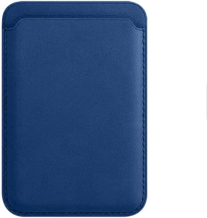 Bőr MagSafe Kártya Tartóját Telefon tok Apple iPhone 12, 13, 14, Pro Max - MagSafe Pénztárca (Kék)