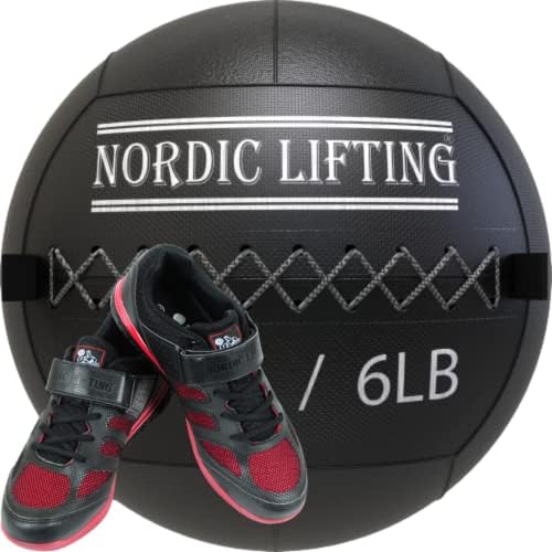 Északi Emelő Fal Labda, 6 kg Csomag Cipő Venja Méret 9.5 - Fekete, Piros