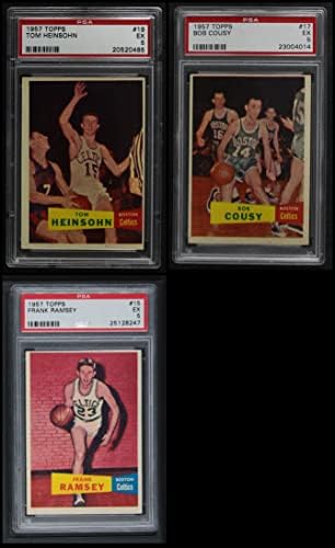 1957-58 Topps Boston Celtics Csapatát Set w/o Bill Russell Boston Celtics (Set) EX-Celtic