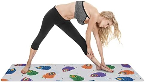 YFBHWYF Yoga Mat - Ultra Nedvszívó Gyakorlat Mat - Csúszásmentes Yoga Mat - Nagy Fitness Szőnyeg Nők Szintű Jóga Szőnyeg, 72x24 a