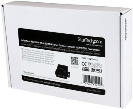 StarTech.com Ipari RS232, hogy RS422/485 Soros Port Átalakító w/ 15KV ESD Védelem - RS232-RS 422 RS485 Átalakító Adapter (IC232485S)