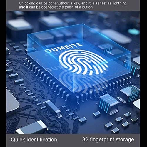 QUUL Digitális Biztonsági Széf,Biometrikus Ujjlenyomat-Széf Zár Készpénz Páncélszekrényt Fal-Stílusban Szám Gombok segítségével Sürgősségi